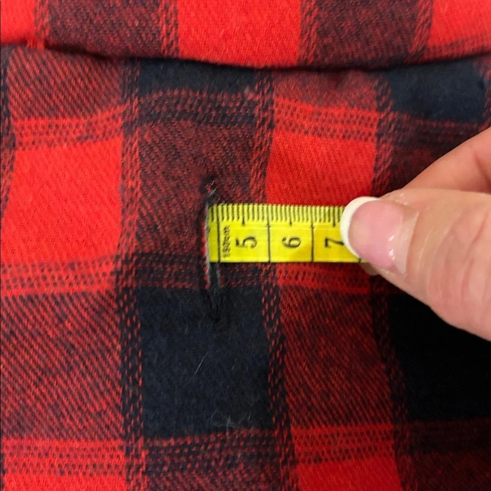 Red and Black Plaid Dog Jacket